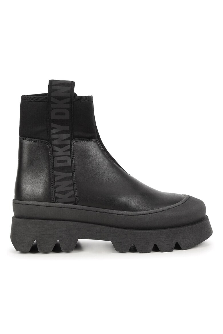 DKNY Кожени боти с лога - Pepit.bg