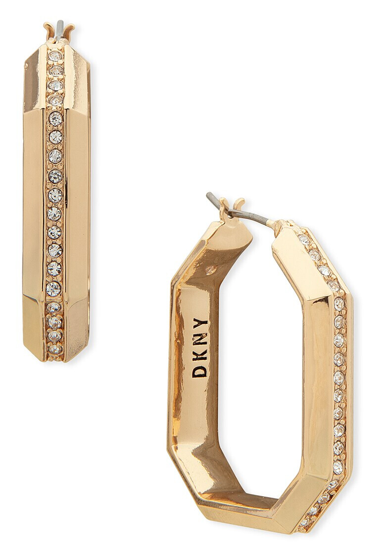 DKNY Обеци с кристали Златист - Pepit.bg