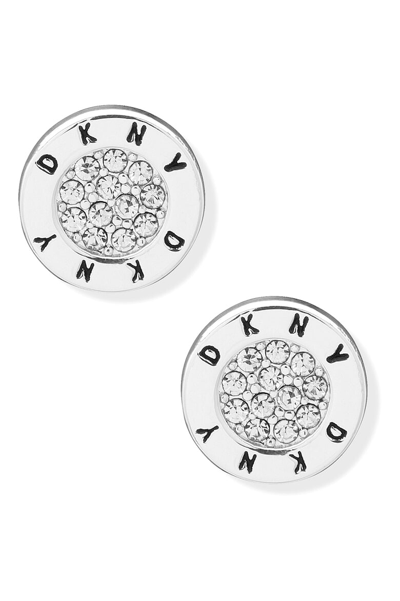 DKNY Овални обеци с кристали - Pepit.bg