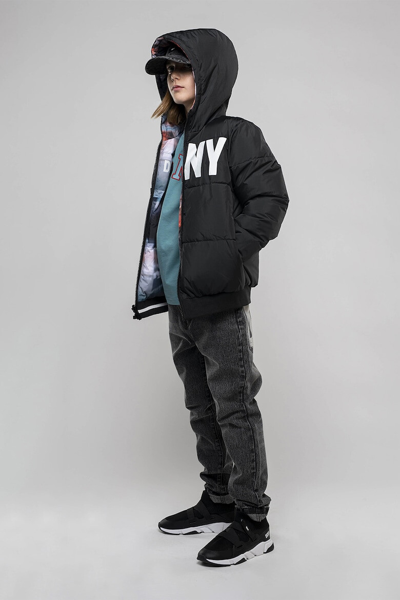 DKNY Памучна тениска с бродирано лого - Pepit.bg