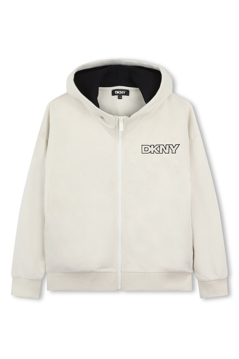 DKNY Памучно худи с цип - Pepit.bg