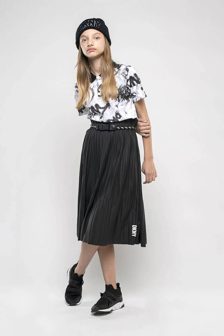 DKNY Плисирана пола с колан - Pepit.bg