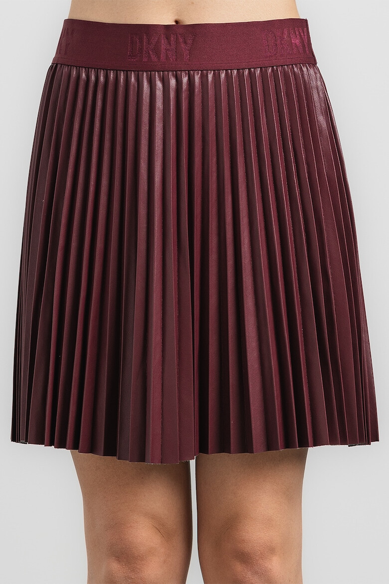 DKNY Пола с кожен ефект и плисе - Pepit.bg