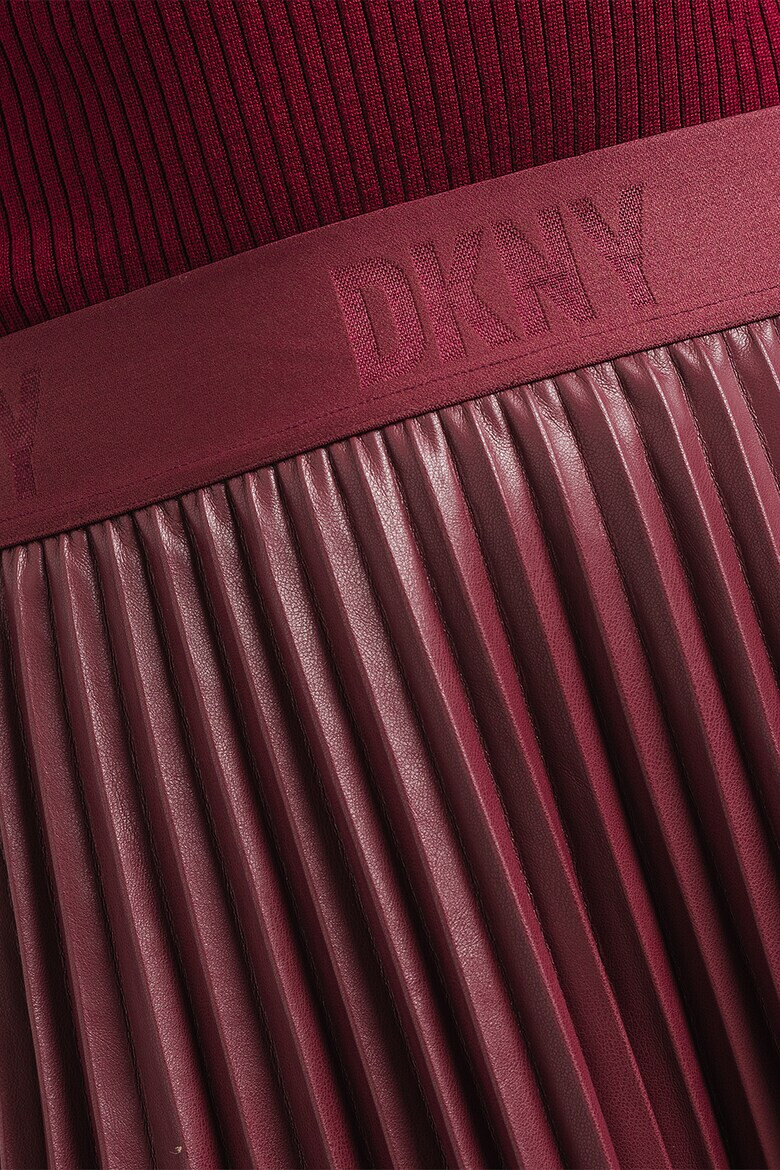 DKNY Пола с кожен ефект и плисе - Pepit.bg