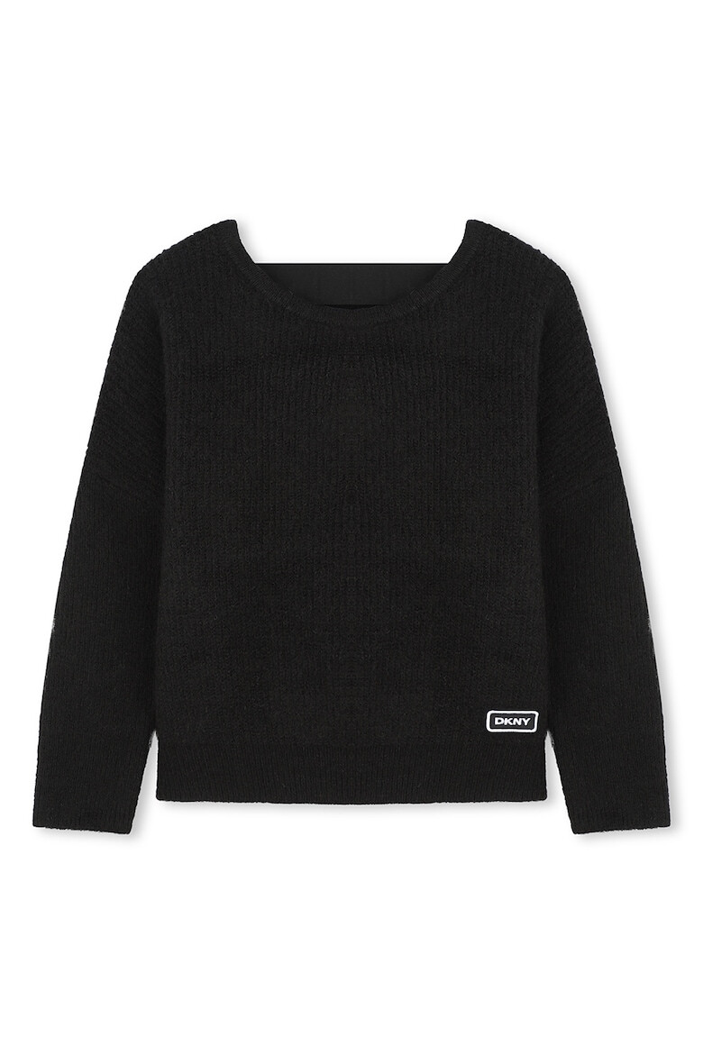 DKNY Рипсен пуловер с вълна - Pepit.bg