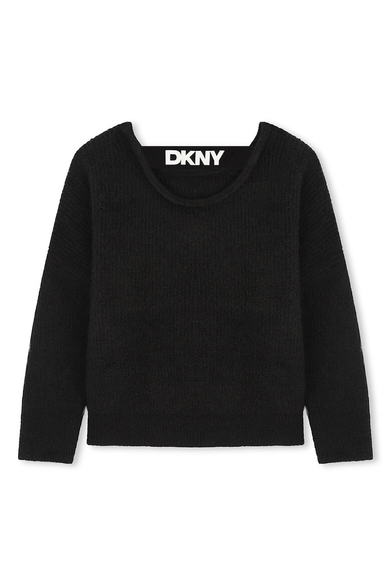 DKNY Рипсен пуловер с вълна - Pepit.bg