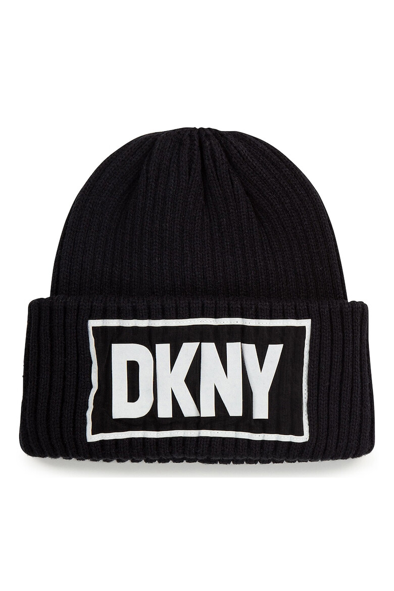 DKNY Рипсена шапка с лого - Pepit.bg