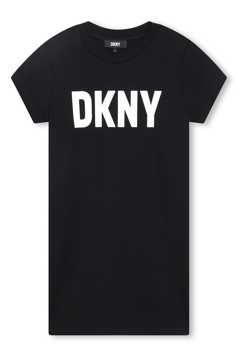 DKNY Рокля с лого и мрежесто покритие - Pepit.bg