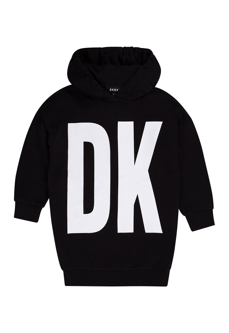 DKNY Рокля с качулка и лого - Pepit.bg