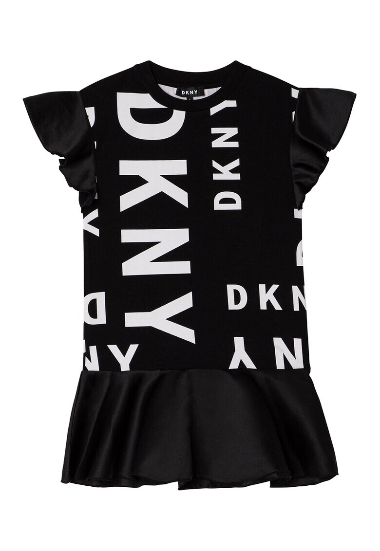 DKNY Рокля с къси ръкави и лого - Pepit.bg