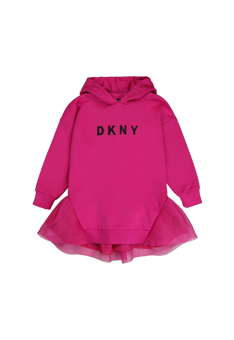 DKNY Рокля тип суитшърт с лого - Pepit.bg