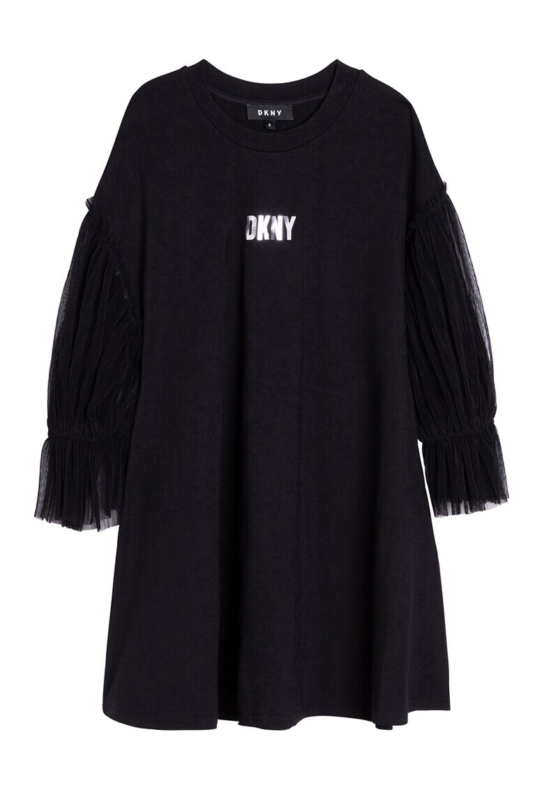 DKNY Рокля тип суитшърт с мрежести зони - Pepit.bg