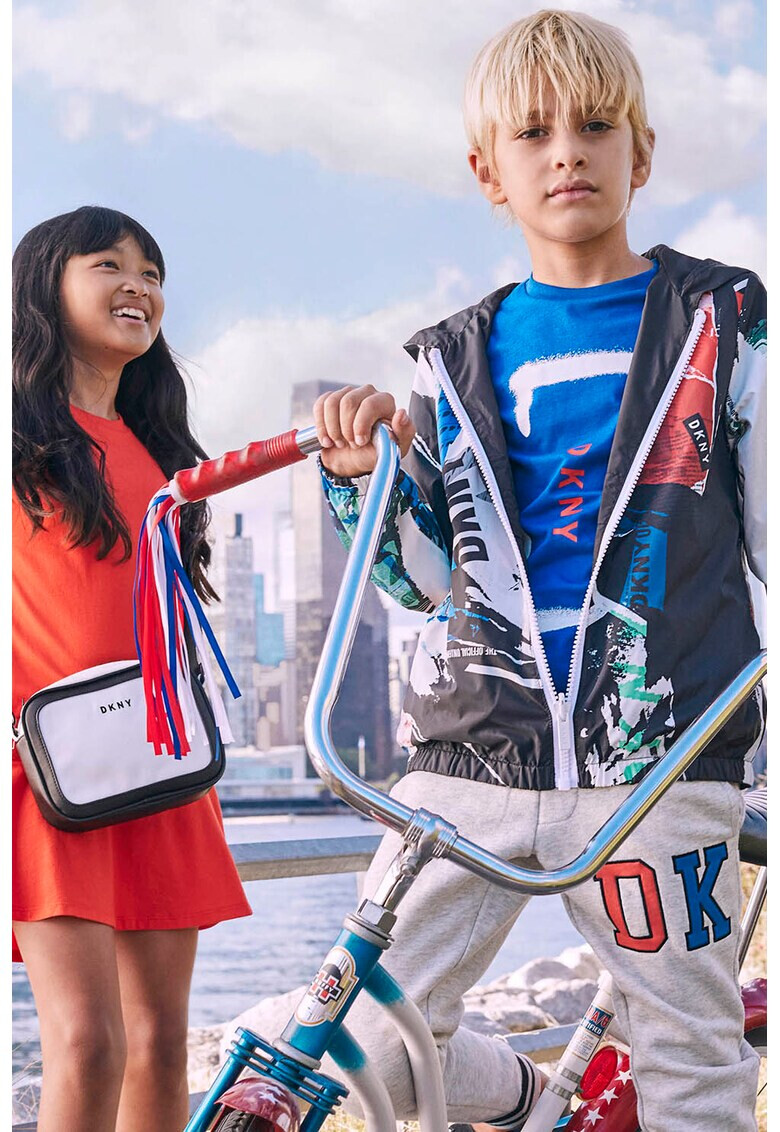 DKNY Рокля тип тениска с лого - Pepit.bg