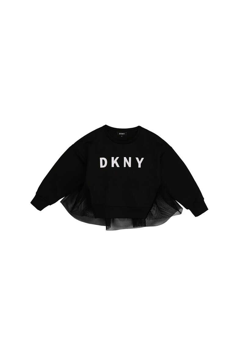 DKNY Суитшърт от пеплум с тюл - Pepit.bg