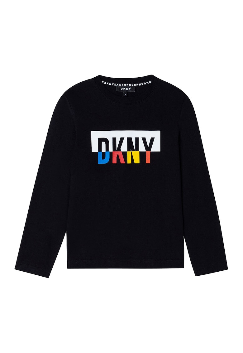 DKNY Суитшърт с овално деколте и лого D25D52 - Pepit.bg