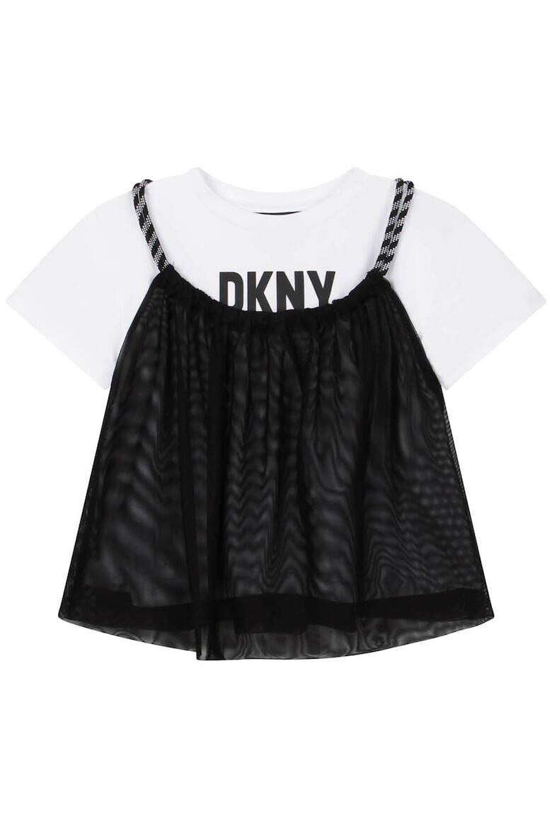 DKNY Тениска и мрежест топ - Pepit.bg