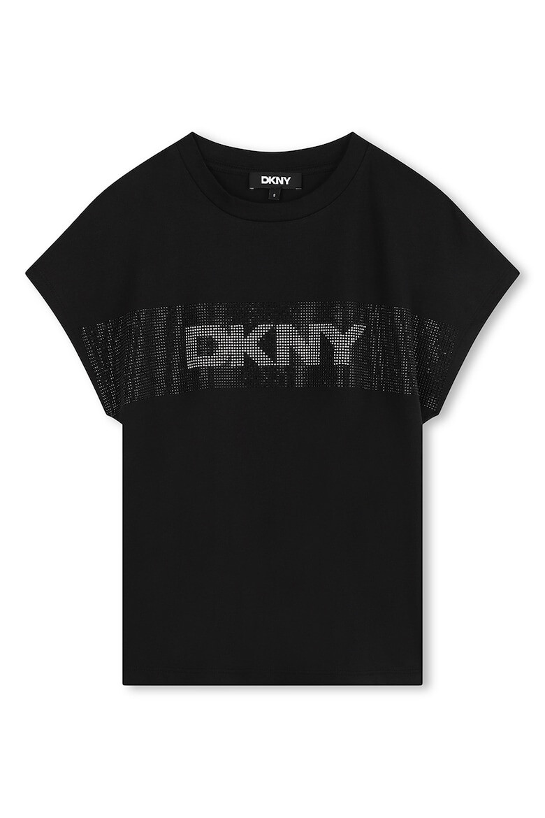 DKNY Тениска с декоративни камъни - Pepit.bg