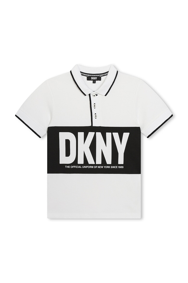 DKNY Тениска с яка и лого - Pepit.bg