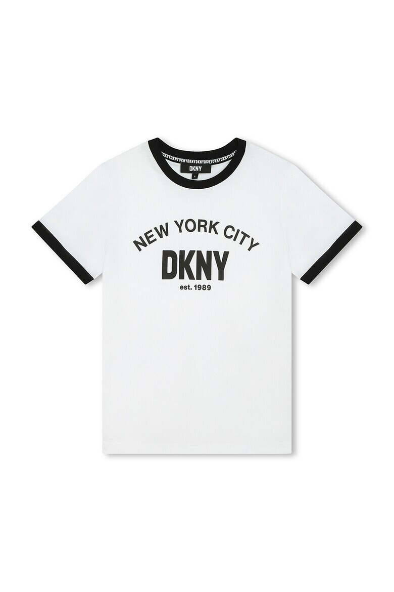 DKNY Тениска с лого и контрасти - Pepit.bg
