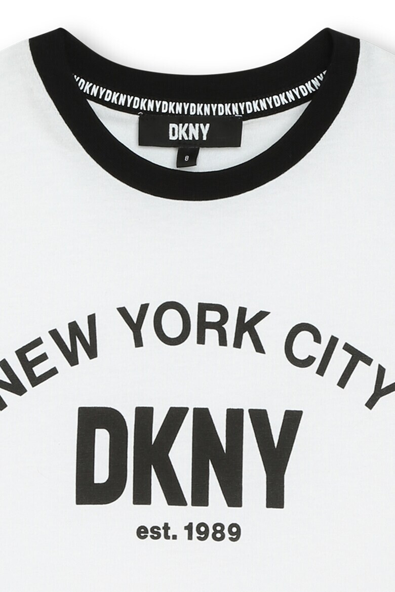DKNY Тениска с лого и контрасти - Pepit.bg