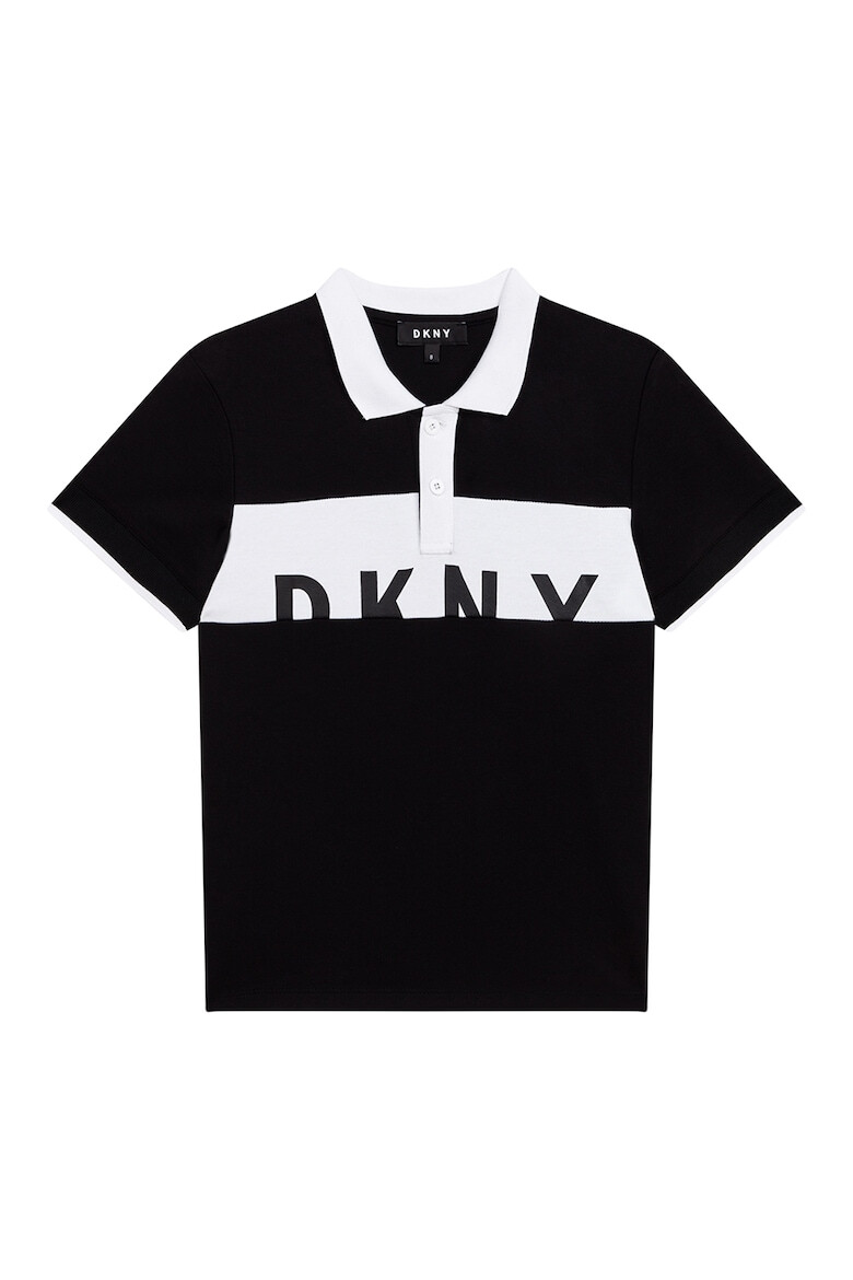 DKNY Тениска с лого и яка - Pepit.bg