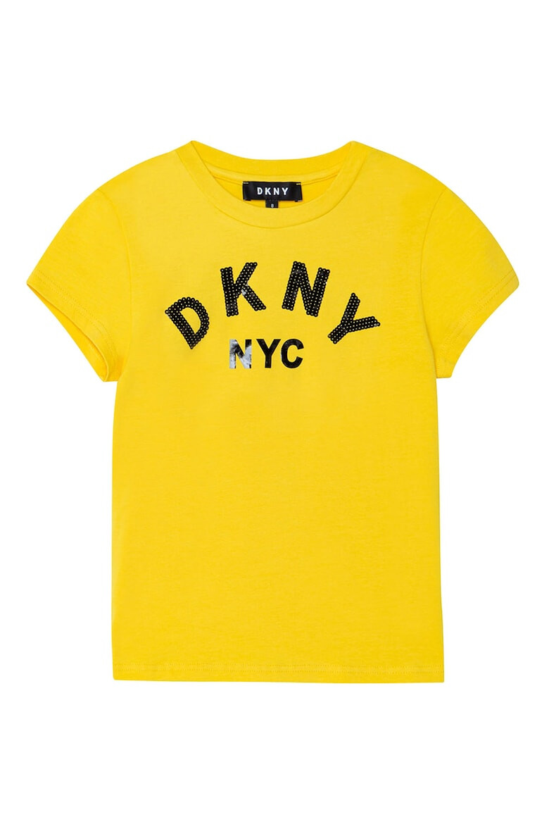 DKNY Тениска с лого с пайети - Pepit.bg