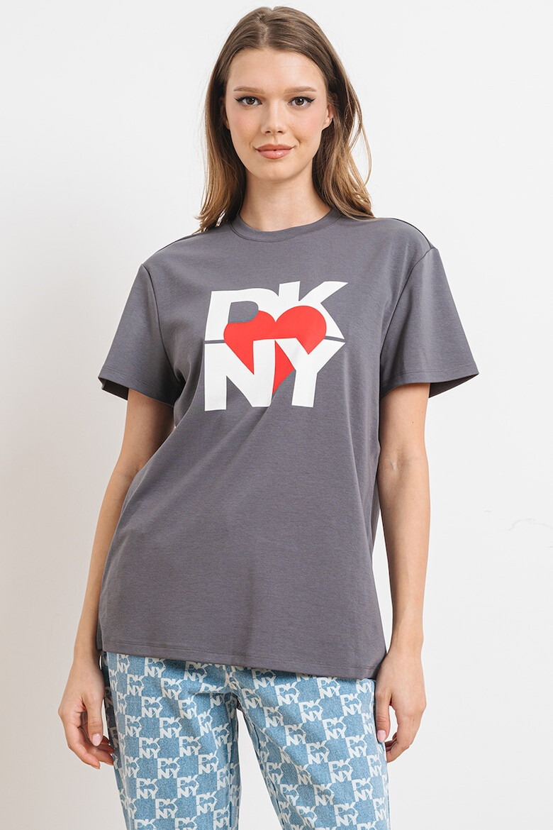 DKNY Тениска с модал с лого - Pepit.bg