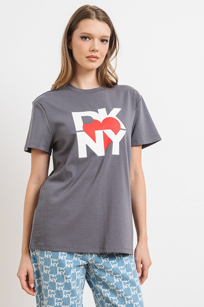 DKNY Тениска с модал с лого - Pepit.bg