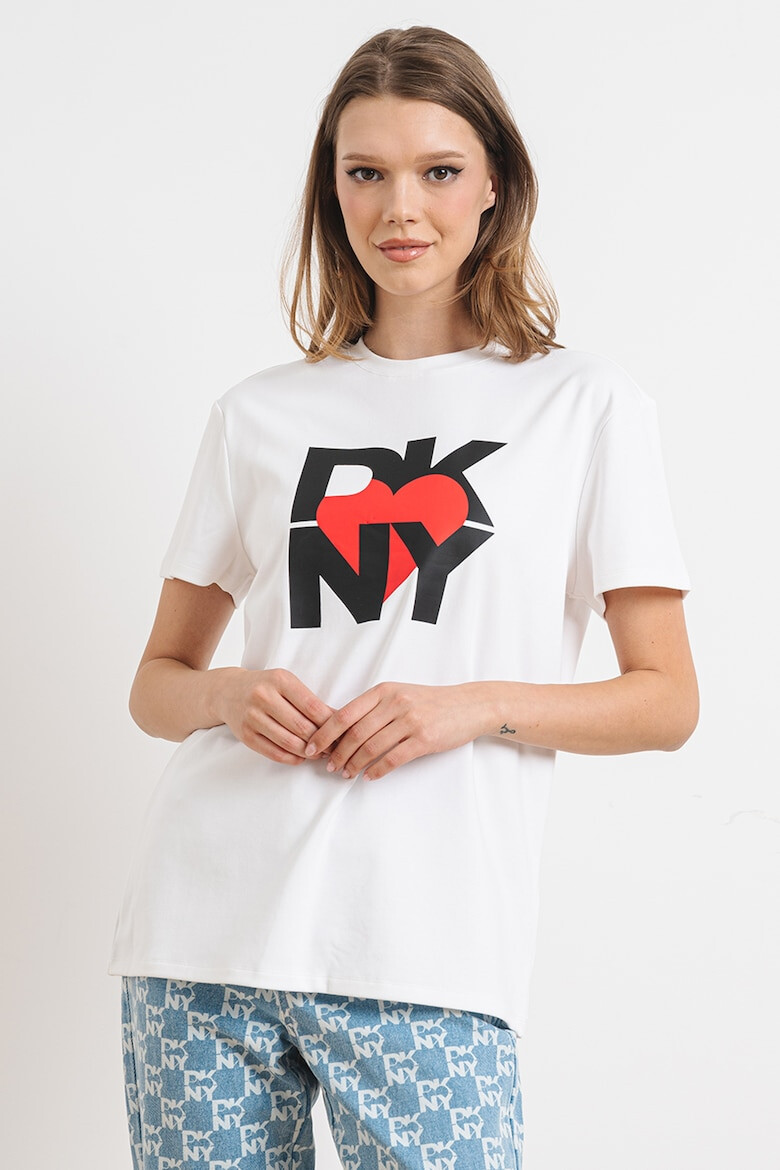 DKNY Тениска с модал с лого - Pepit.bg