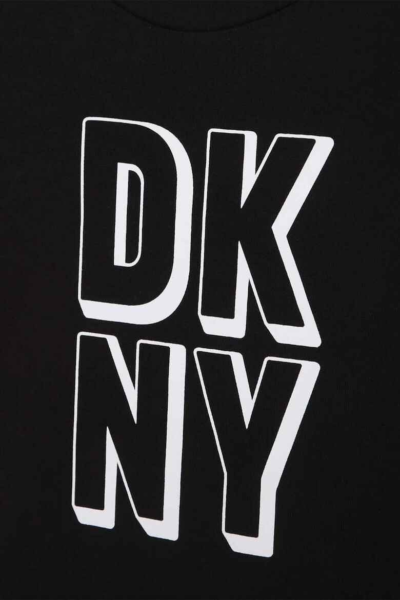 DKNY Тениска с овално деколте и десен с лого - Pepit.bg