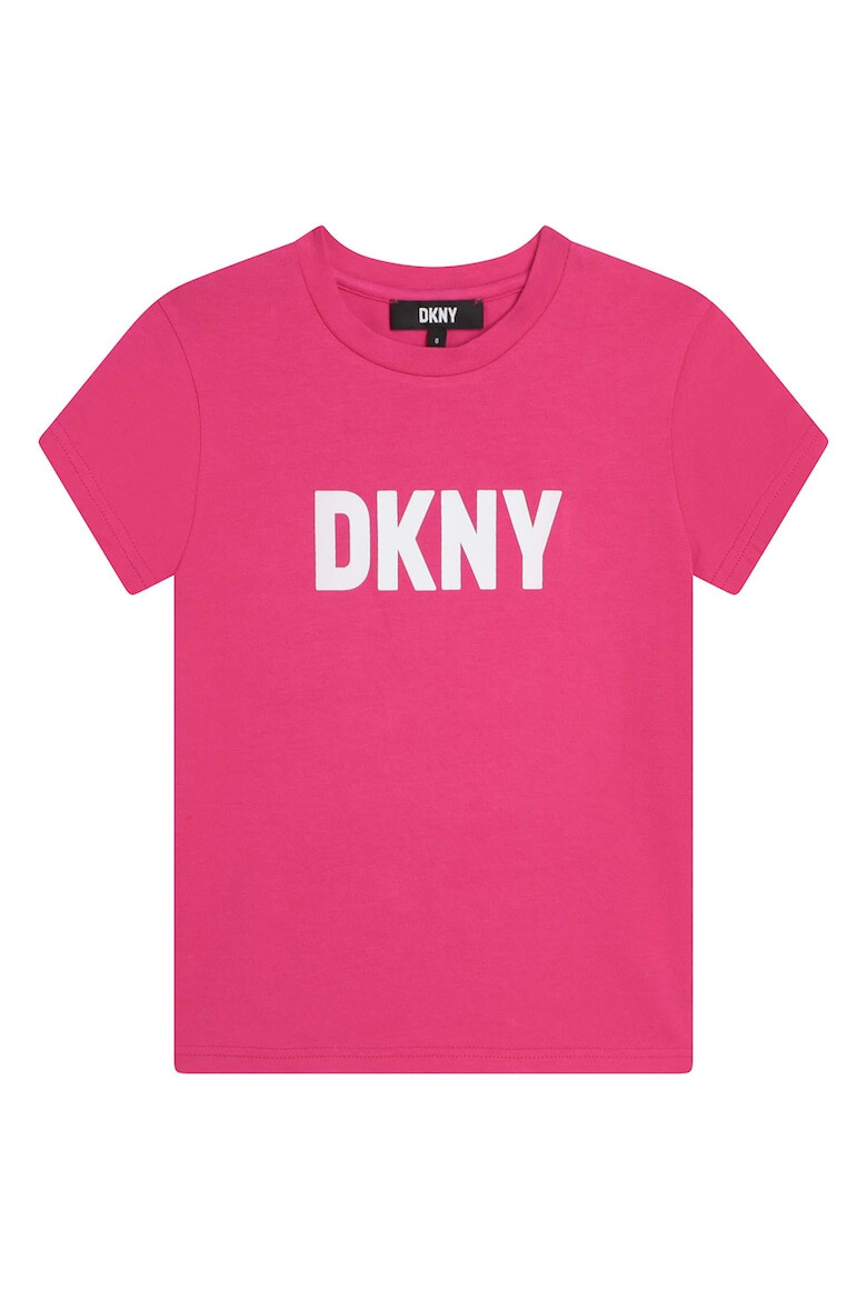 DKNY Тениска с овално деколте и десен с лого - Pepit.bg