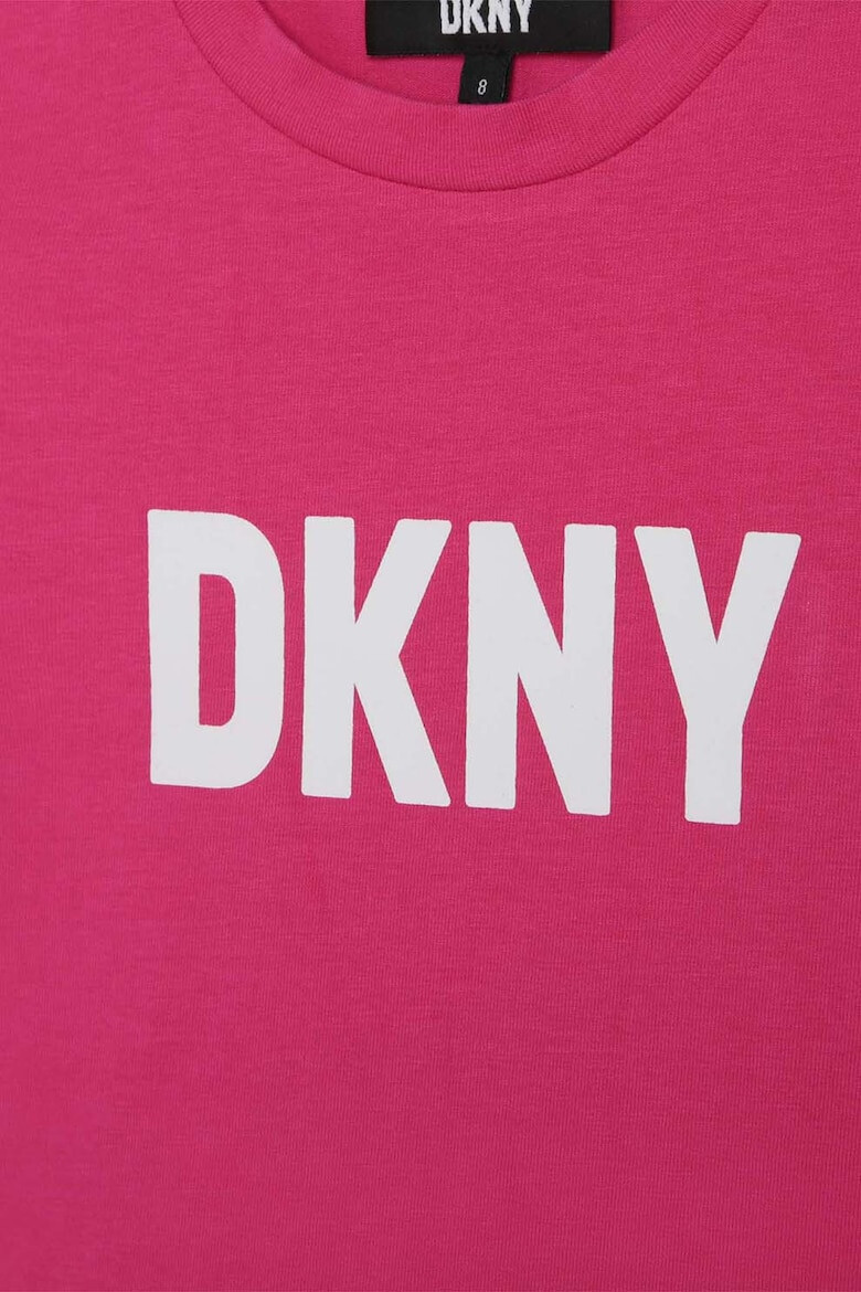 DKNY Тениска с овално деколте и десен с лого - Pepit.bg