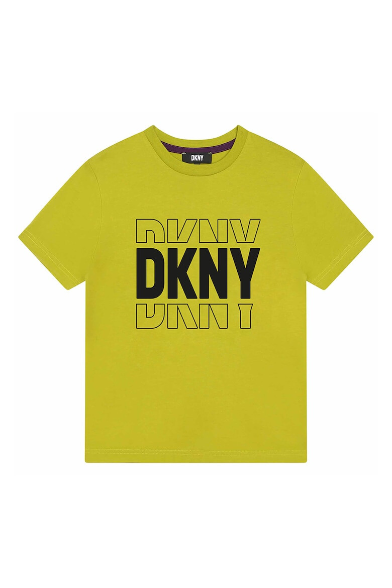 DKNY Тениска с овално деколте и лого - Pepit.bg