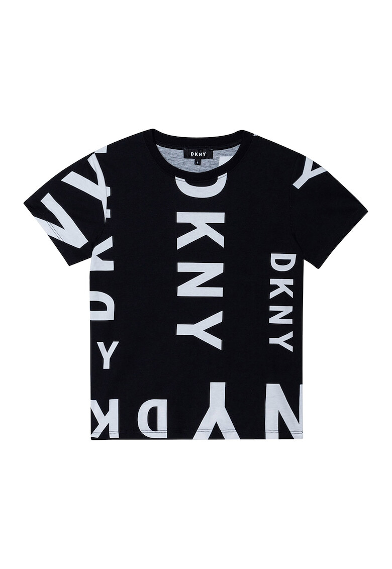 DKNY Тениска с овално деколте и лого - Pepit.bg