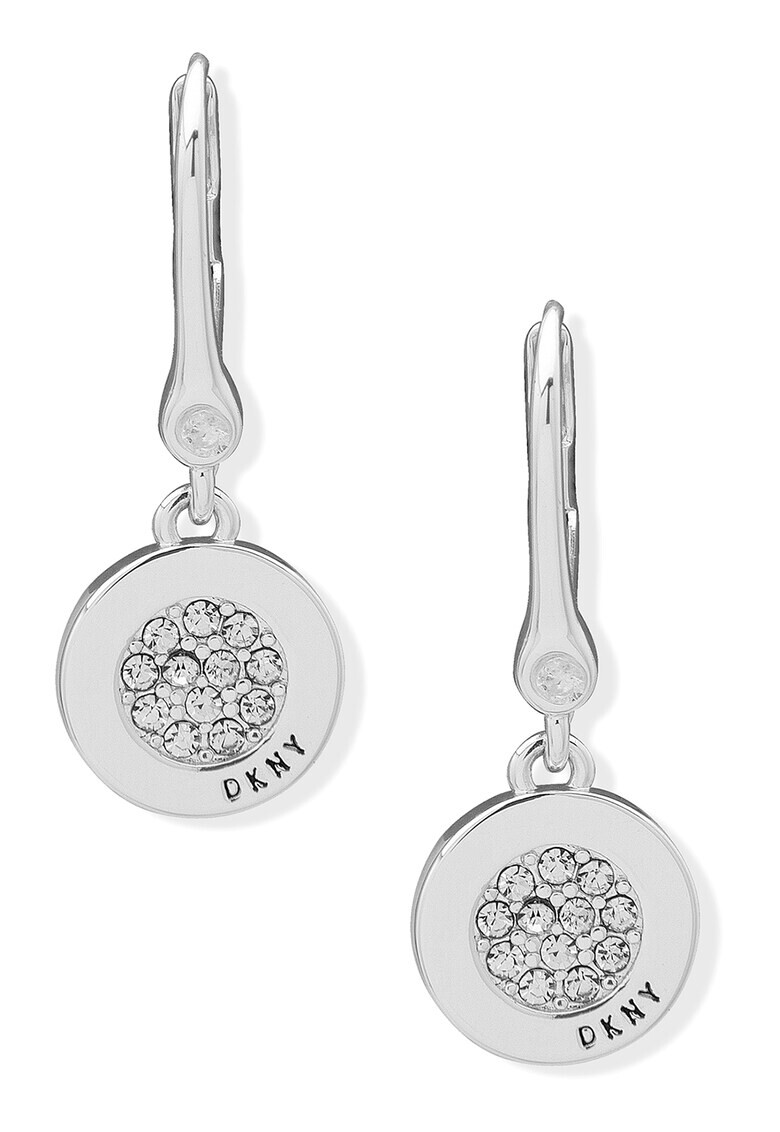 DKNY Висящи обеци с кристали - Pepit.bg