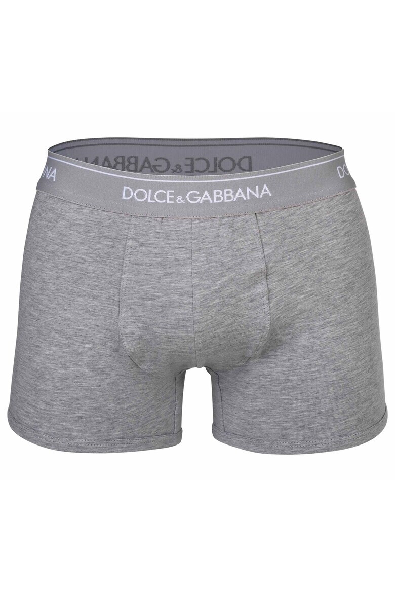 Dolce  Gabbana Боксерки с лого - 3 чифта - Бял/Черен/Сив - Pepit.bg
