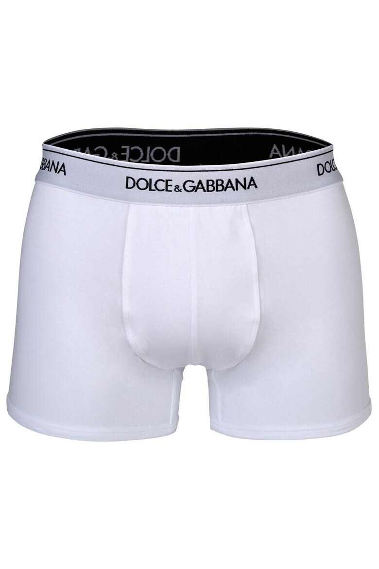 Dolce  Gabbana Боксерки с лого - 3 чифта - Бял/Черен/Сив - Pepit.bg