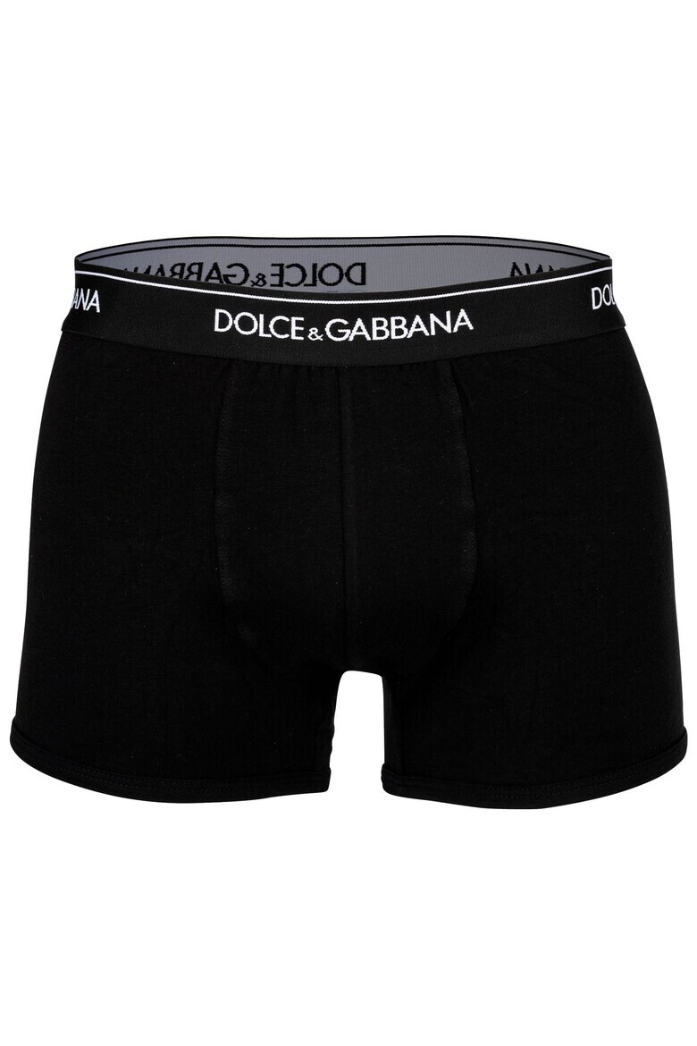 Dolce  Gabbana Боксерки с лого - 3 чифта - Бял/Черен/Сив - Pepit.bg