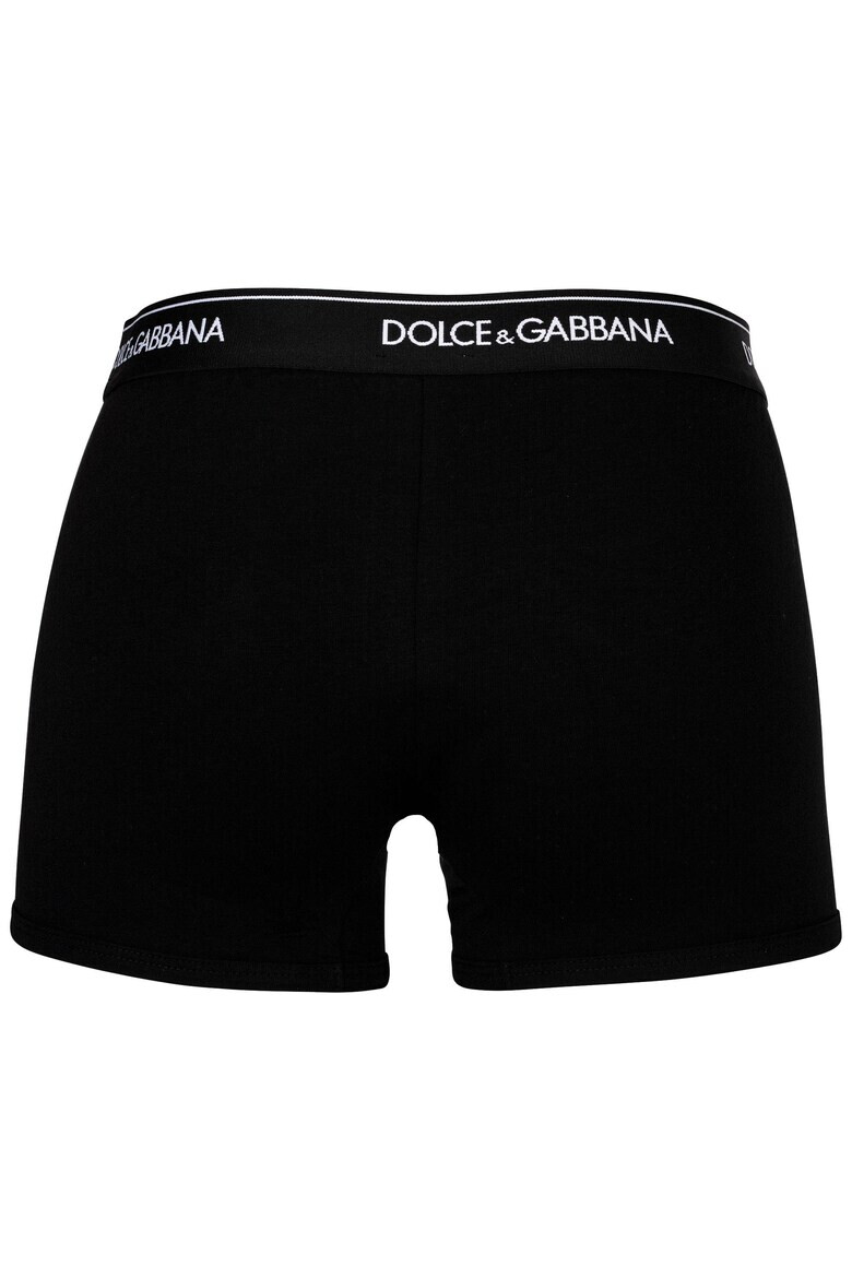 Dolce  Gabbana Боксерки с лого - 3 чифта - Бял/Черен/Сив - Pepit.bg