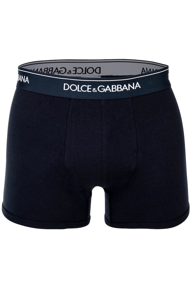 Dolce  Gabbana Боксерки с лого на талията - 2 чифта - Син - Pepit.bg