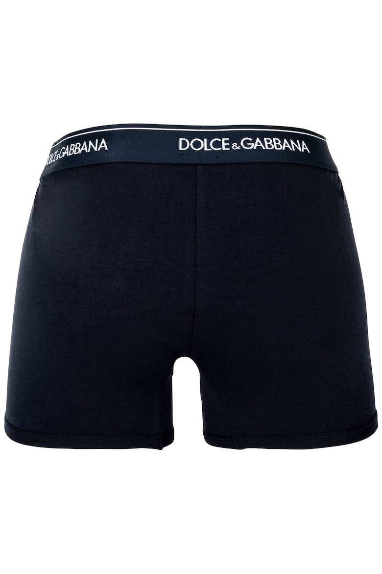 Dolce  Gabbana Боксерки с лого на талията - 2 чифта - Син - Pepit.bg
