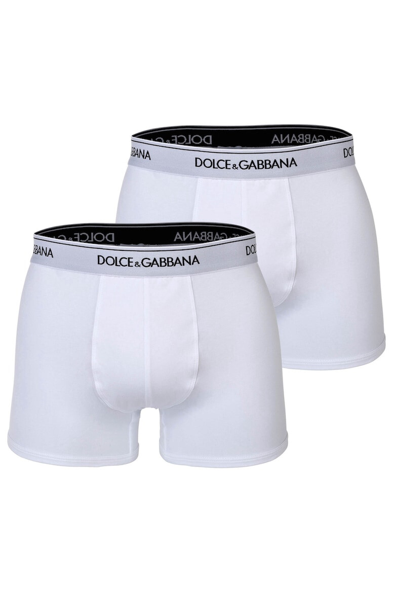 Dolce  Gabbana Боксерки с лого на талията - 2 чифта - Бял - Pepit.bg