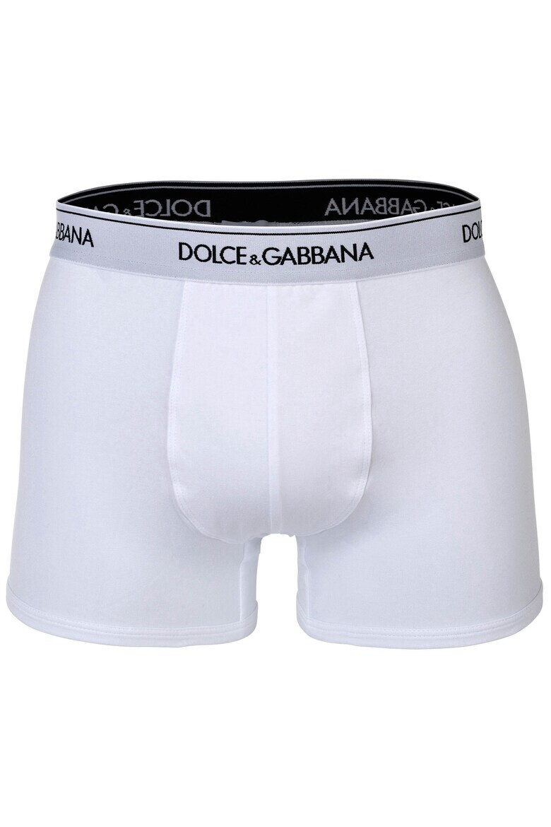Dolce  Gabbana Боксерки с лого на талията - 2 чифта - Бял - Pepit.bg