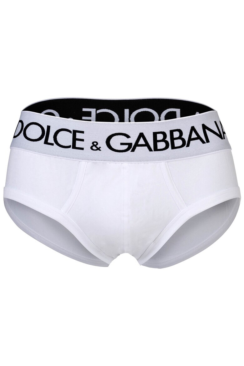 Dolce  Gabbana Слипове с лого - 2 чифта - Бял - Pepit.bg