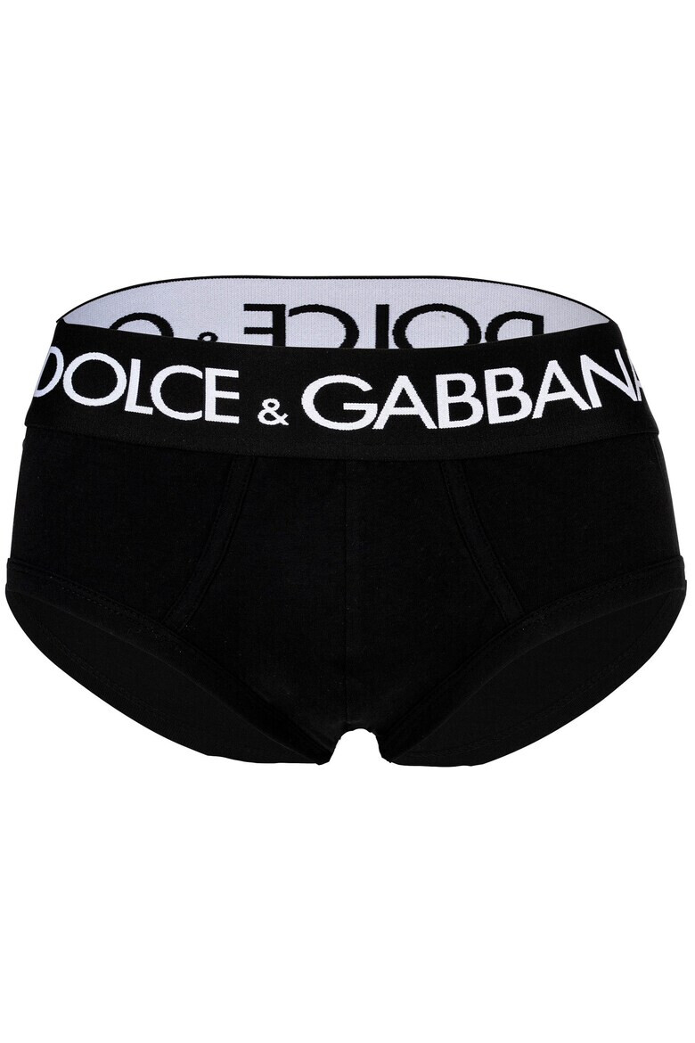 Dolce  Gabbana Слипове с лого - 2 чифта - Черен - Pepit.bg
