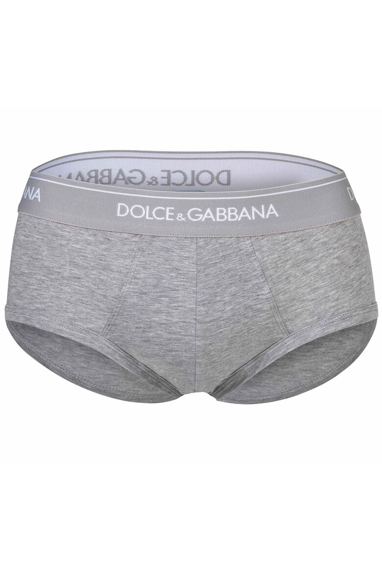Dolce  Gabbana Слипове с лого - 3 чифта - Бял/Черен/Сив - Pepit.bg