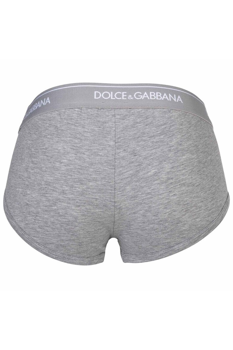 Dolce  Gabbana Слипове с лого - 3 чифта - Бял/Черен/Сив - Pepit.bg
