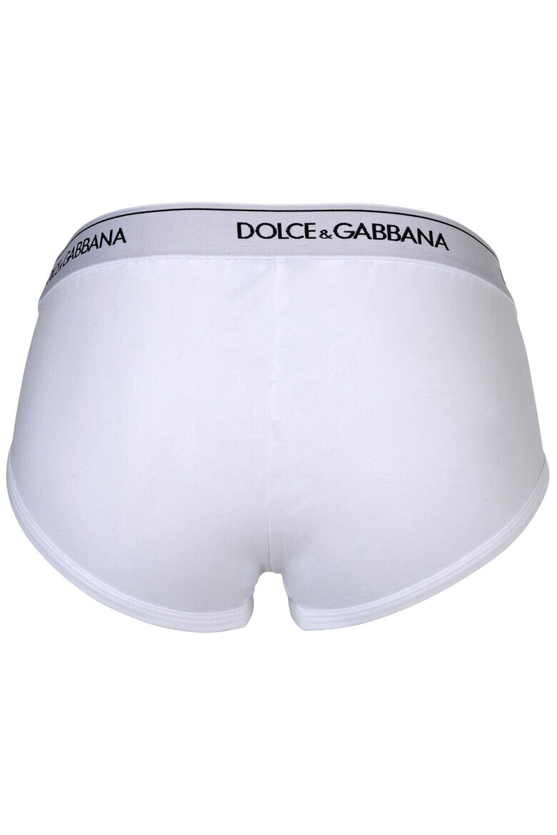 Dolce  Gabbana Слипове с лого - 3 чифта - Бял/Черен/Сив - Pepit.bg