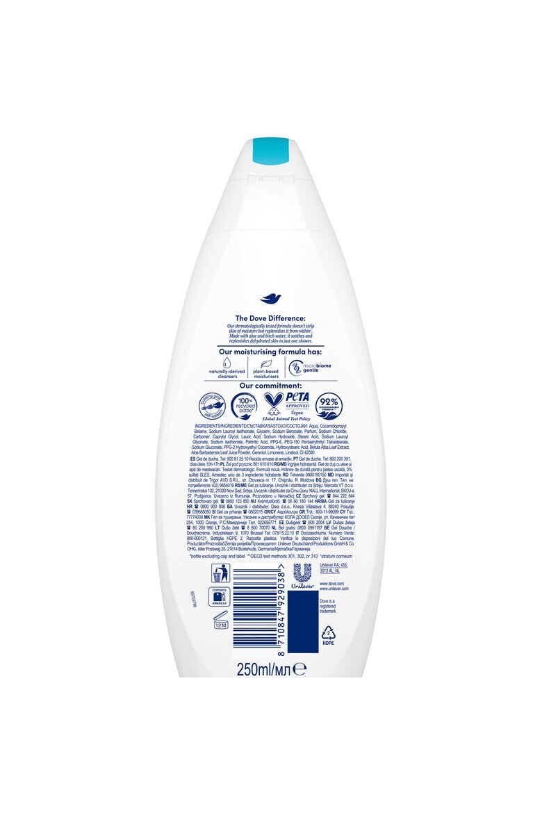 Dove Душ гел 250 мл - Pepit.bg