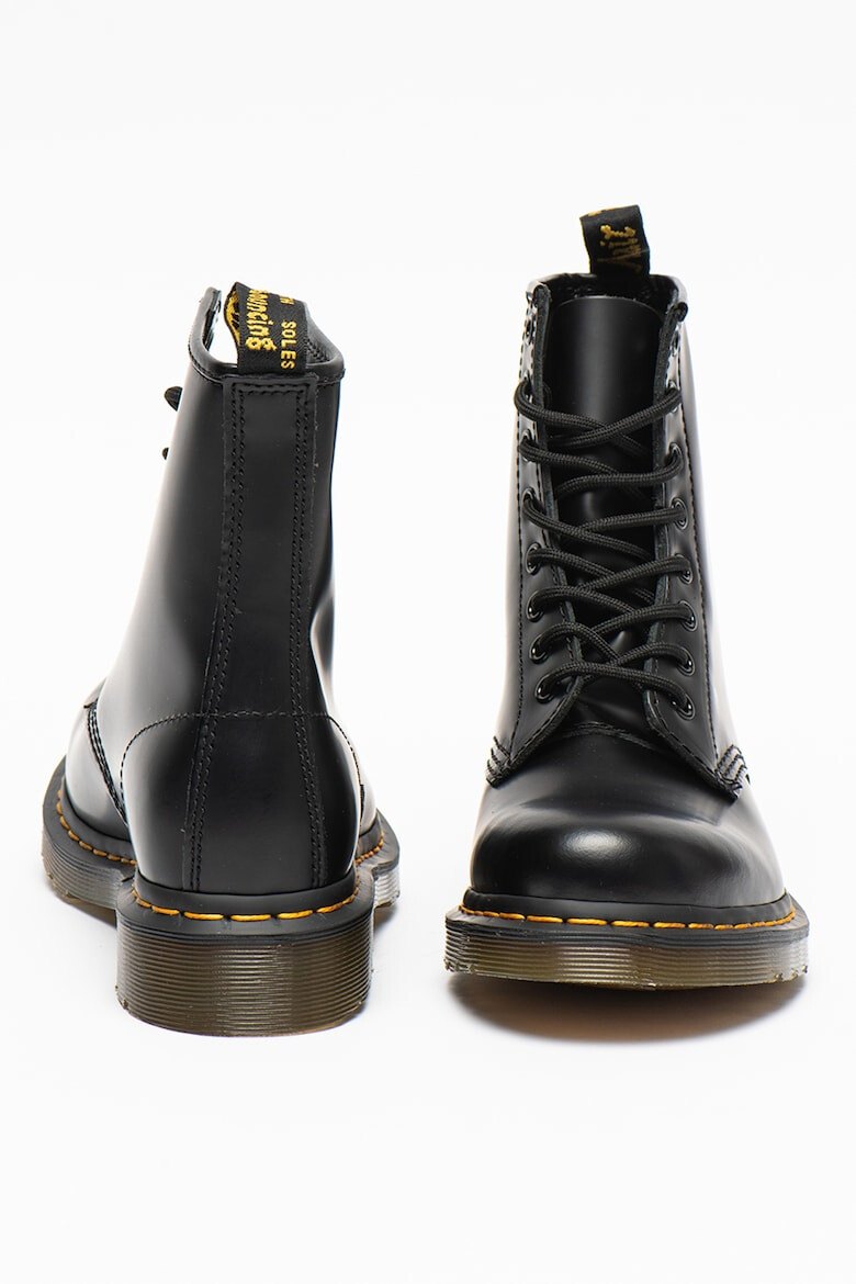 Dr Martens Боти от гладка кожа с контрастни шевове - Pepit.bg